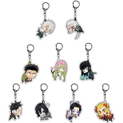 Demon Slayer Kimetsu No Yaiba Infinity Castle Acrylic Keychain Jewelry Tokitou Muichirou Iguro Obanai Action Model Model Toys