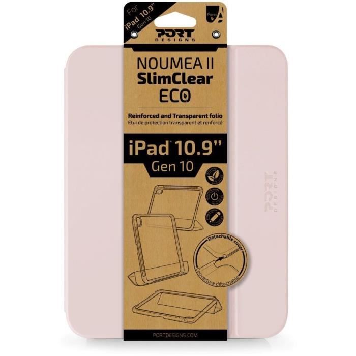 Folio iPad Gen 10 - 10.9" - PORT DESIGNS - 201354 NOUMEA 2 Slimclear - Rose