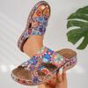 Fashion Women Slippers Casual Buckle Clip Toe Shoes for Women New Summer Print Fashion Sandals Wedges Platform Slippers Slides Women