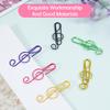 30PCS Paper Clips Cute Musical Note Paperclip Multicolor Metal Bookmarks for Music Enthusiast for Party Invitation Card Notebook Files Office Schoo