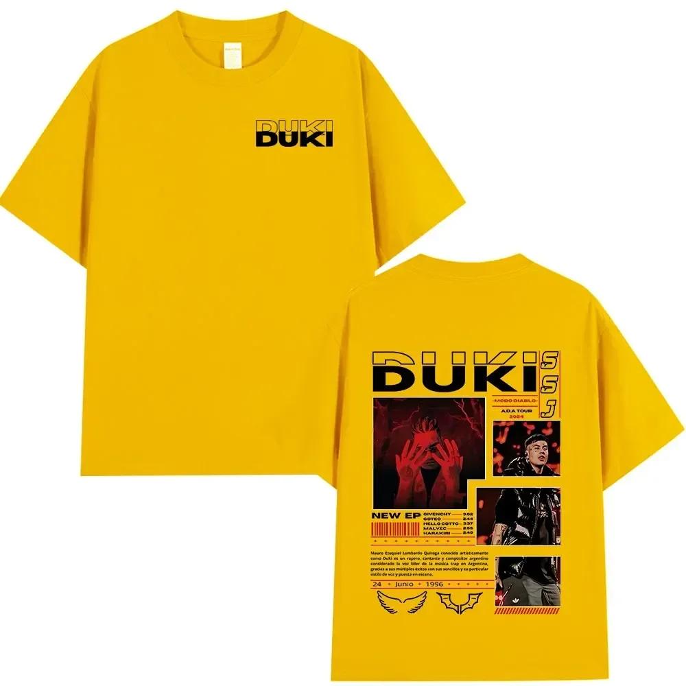 Rapper Duki ADA Tour Merch Tshirt Unisexs Unisex Clothing Cotton Cozy Oversized Tshirts Hip Hop Short Sleeve T Shirts Streetwear