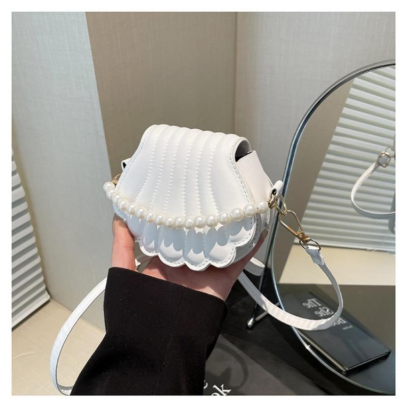 1 шт. Нишевая сумка Женская зимняя модная сумка через плечо Популярная нишевая жемчужная сумочка Цепочка Сумка-мессенджер Сумка-ракушка
