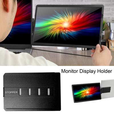 Monitorbildschirmfuß Metall Einfach bis Schwerlast zu installieren Schwarz Laptop Erweiterungsdisplay