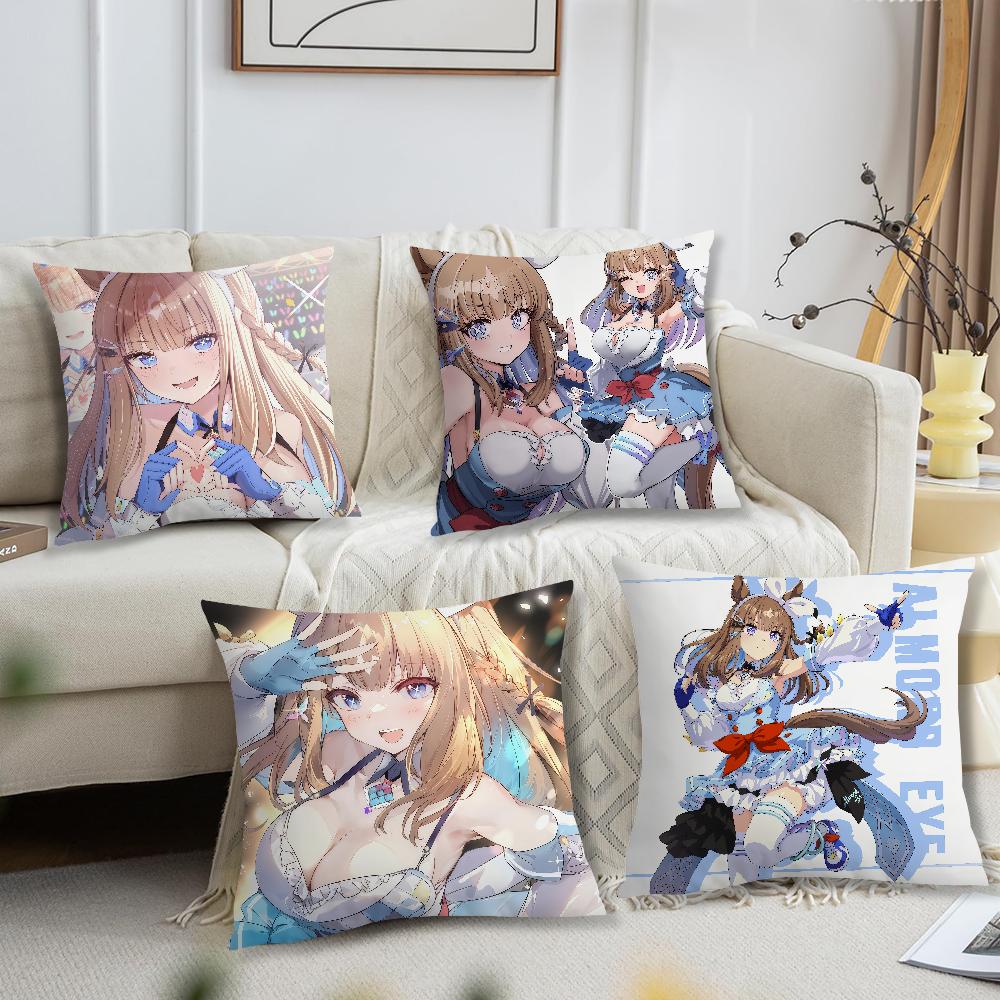 art Derby Uma Comfortable soft Pillow Case Eye for Sofa m-Musume Living Room Pretty Home office Decor Protective Covers Almond