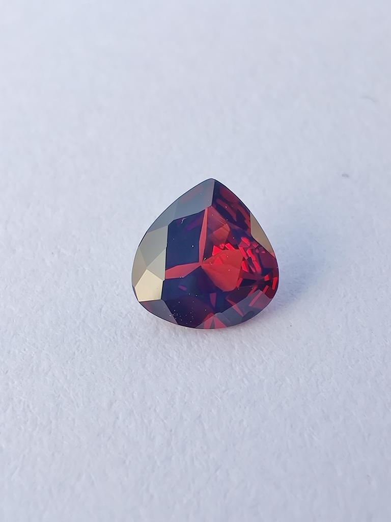 Beautiful Ring Making Top Color Natural Red Garnet Gemstone, Heart Shape Garnet Stone, Loose Garnet Gemstone, 0.70 Carat, 6x5x2 MM Size.