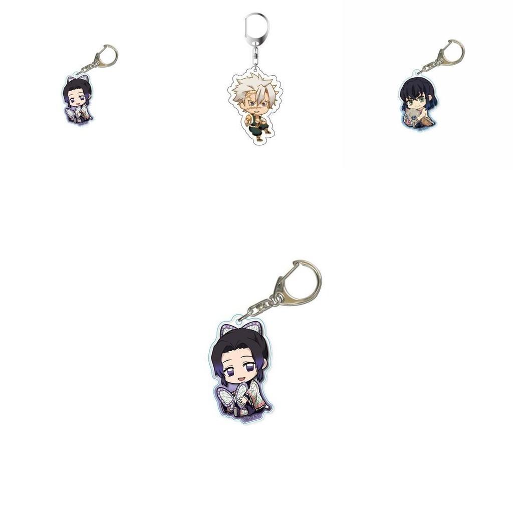 Stylish And Lightweight Demon Slayer Anime Cartoon Character Acrylic Keychain Bag Pendant Accessories Easy To Carry