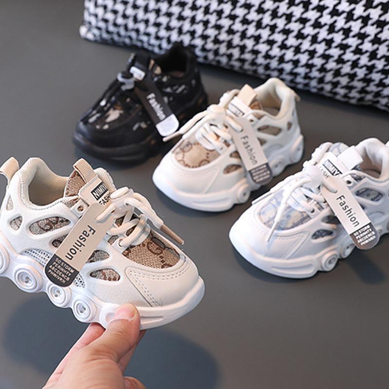 Zapatillas Marca LED Criança Tênis Outono Novo Respirável Menino Casual Sapatos Menina Tênis Tênis Tênis De Corrida Sapatos Infantis Zapatos Niña