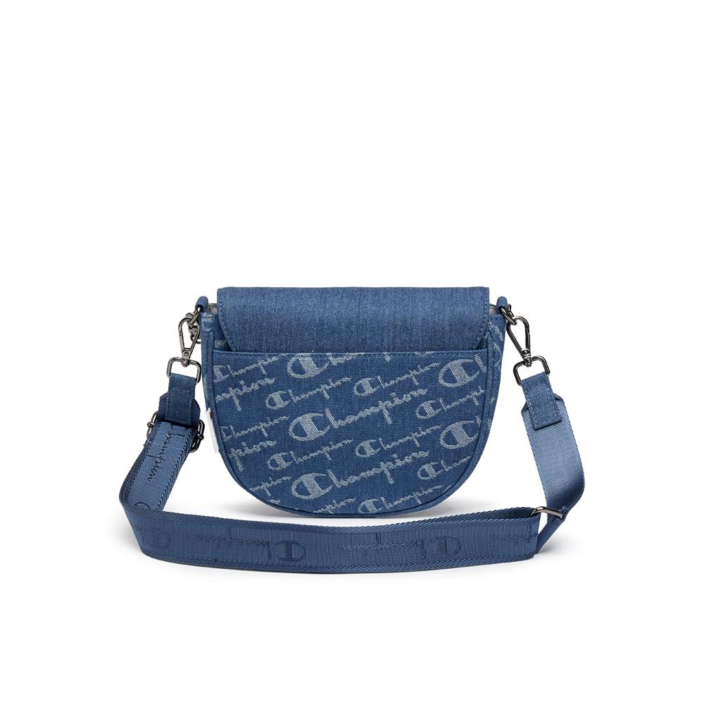 New Champion Fabric Backpack Shoulder Bag Unisex Light Denim Blue/Dark Denim Blue U5BACPU38