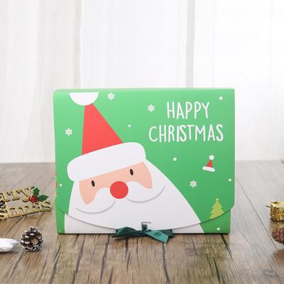 Große Weihnachtsgeschenkverpackung Santa Claus Süßigkeiten Keksdose 2024 Weihnachtsdekoration für Zuhause Weihnachten Noel Neujahrsparty 2025