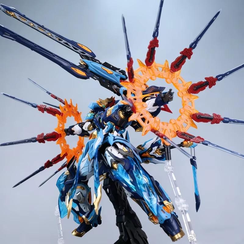 Motor Nuclear Mg 1/100 Mnp-Xh14 Mo Li Qing Chinese Style Mecha Articulated Assembly Model Kit Collectible Action Figure Toy Gift