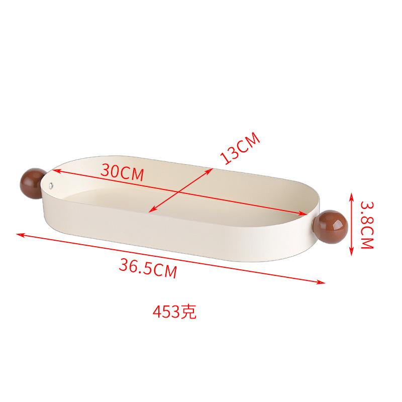 Креативная фруктовница металлическая круглая конфетница с ручкой овальный настольный поднос большой поднос для хранения закусок в гостиной Декор