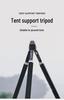 Outdoor Mountain Multi-functional Aluminum Tripod: Camping Rack & Lamp Holder
