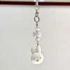 Kawaii Miffy Keychain Cute Cartoon CCD Hanging String DIY Hand-made for Girls with An Ins-style Mobile Phone Chain.