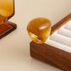 Delicate Textured Wide Band Rings Comfort Fit Stylish Finger Stacking Rings Resin Texture Layering Accessory for Daily