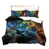 Colorful Cat 3D Digital Printing Polyester Quilt Cover Two Or Three Pieces Can Be