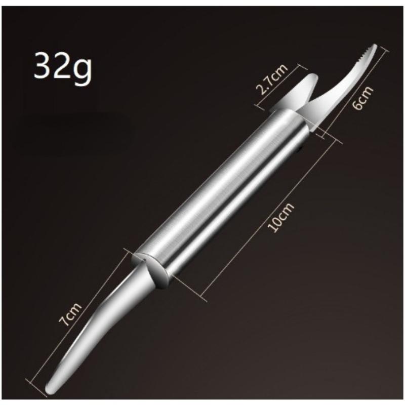 6 In 1 Multifunctional Fast Shrimp Peeler Stainless Steel Shrimp Line Cutting Scraping Digging Fish Scales Knife Kitchen Tools