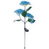 3 Heads Hydrangea Ground Light Waterproof LED Solar Lawn Decorative Lights Adjustable Iron Wire Simulated Bendable for Courtyard