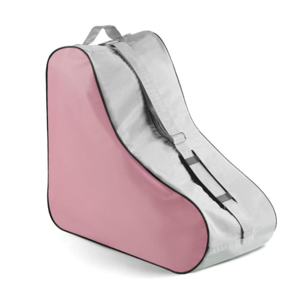 Водонепроницаемая сумка для коньков Сумка для хранения Сумка для фигурных коньков Портативная сумка для роликовых коньков Дети Взрослые розовый