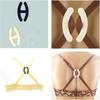 4Pcs/Set Invisible Bra Buckle Clip Adjustable H Shaped Bra Buckles That Push Up Control Useful Buttons For Women's Lingerie & Underwear Accessories