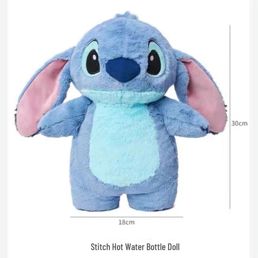 Stitch Plush Cartoon Hand Warmer and Hot Water Bottle. 30cm