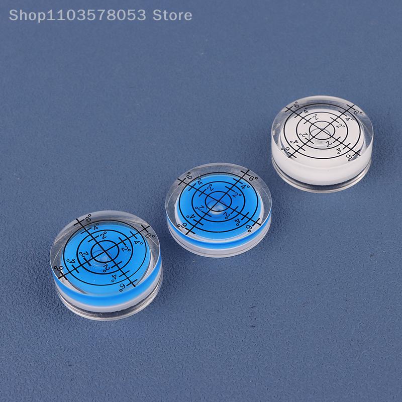 2Pcs/set 32mm Spirit-Bubble Level Surface Degree Marking Level Round Measuring Meter Acrylic For Construction Manual Tools Parts