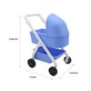 1/12 Scale Dollhouse Carriage Toy Dolls Crib Trolly Cart