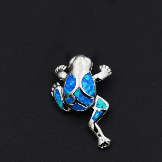 Women Necklace Frog Faux Gem Jewelry Lightweight All Match Long Lasting