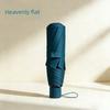 Paradise Umbrella Women's Dual-Use Sun and Rain Umbrella, Foldable Sun Protection Uv Protection Parasol, Black Coating, Student Men's Umbrella