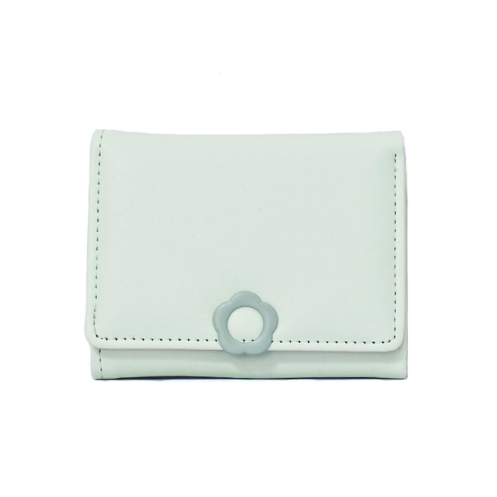 

Pu Leather Folding Purse Multi-card Card Holder Fashion Tri-Fold Wallet Student