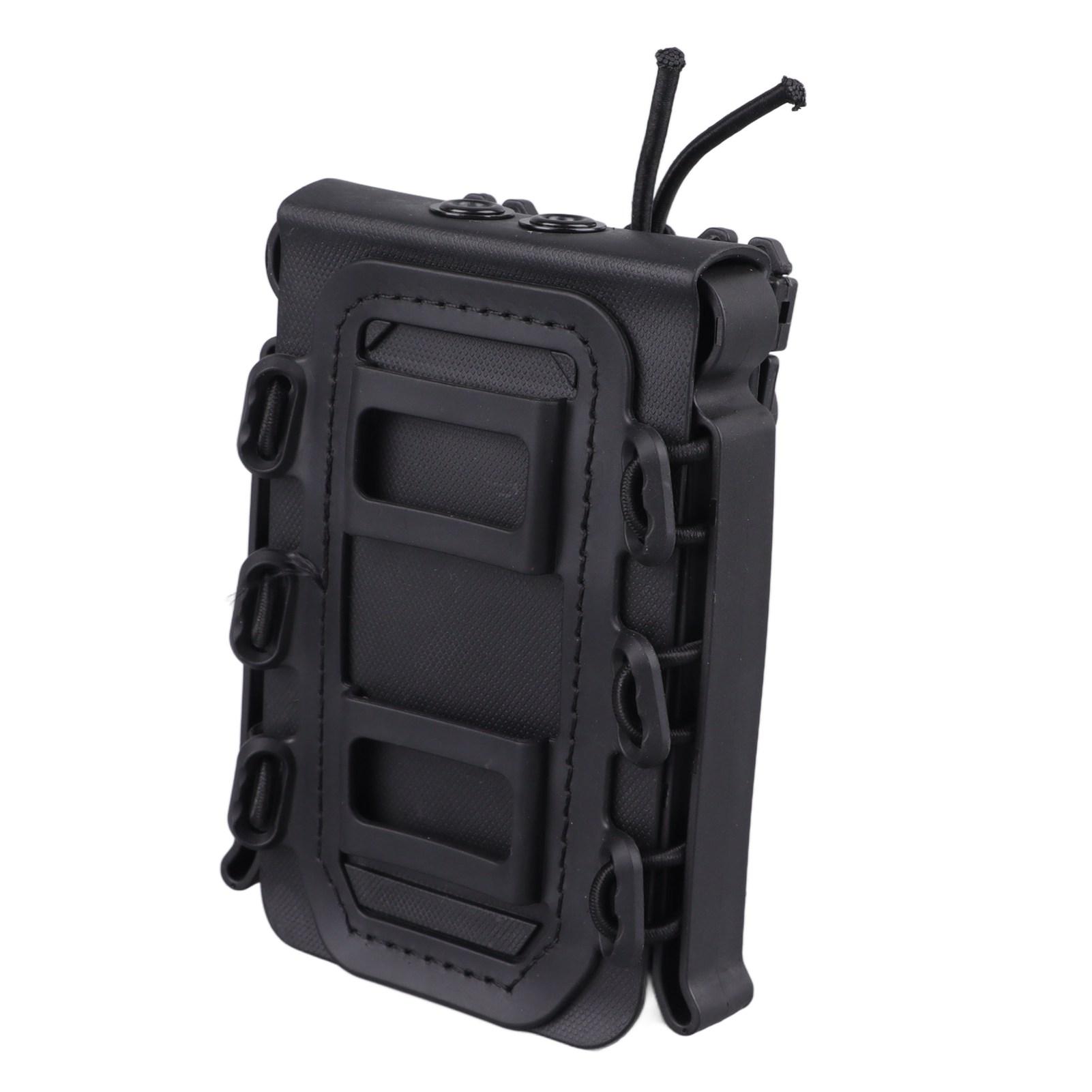 

Shooting Magazine Pouch Plastic Black Universal 5.56mm 7.62mm Magazine Clip Pouch for Outdoor Game