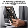 Luxury Magnetic Electroplated Genuine Cowhide Leather Case for OPPO Find N5 Axis Rotary Alloy Wrist Strap Bracket Hard Shell