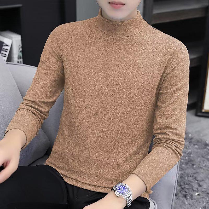 

Мужская флисовая термофутболка Jeanswest со средним воротником и длинными рукавами 5XL хаки