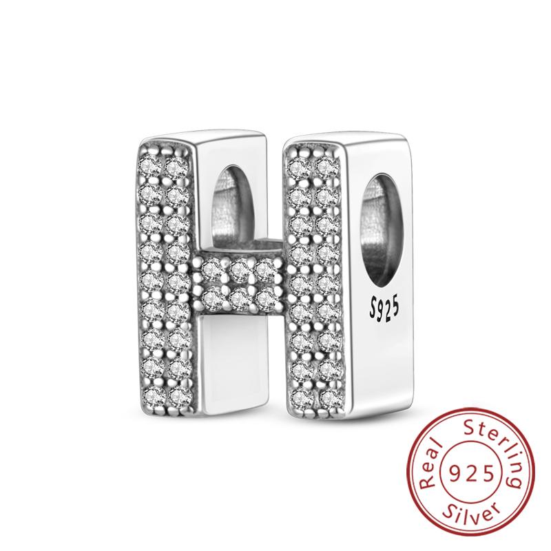 Charms Passen Auf Original Armband A-Z Alphabet Charms Perlen Kupfer 26 Buchstaben Charm Für Frauen Mädchen Diy Feiner Schmuck Geschenk