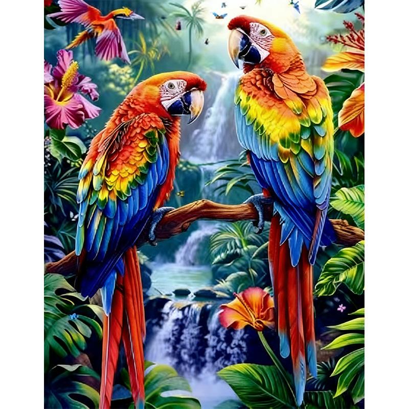 5D Diamond Painting, Flower Animal Sticker Diamond Cross Stitch Decorative Painting