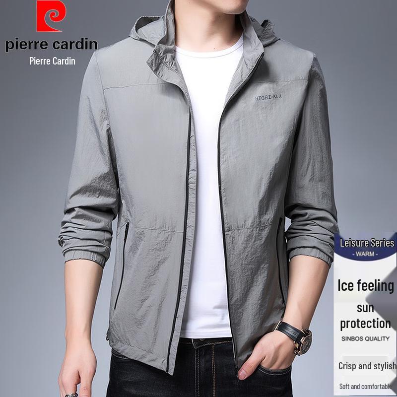 

Pierre Cardin Men s Hooded Ice Silk Sun Protection Jacket 175
