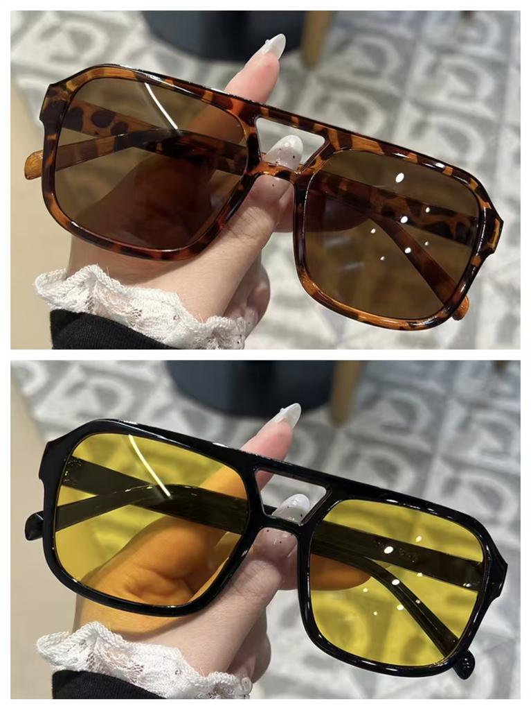 Unisex Sun Glasses Pc Material Uv400 Sunglasses Square Shades Vintage Cycling Sunglasses For Sports Men Women