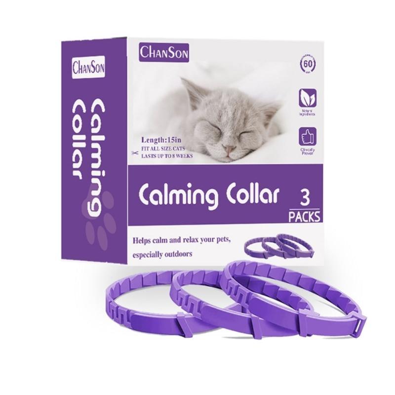 Aggressive Pet Calming Collar Dog Kitten Bad Emotion Soothing Pheromone Collars