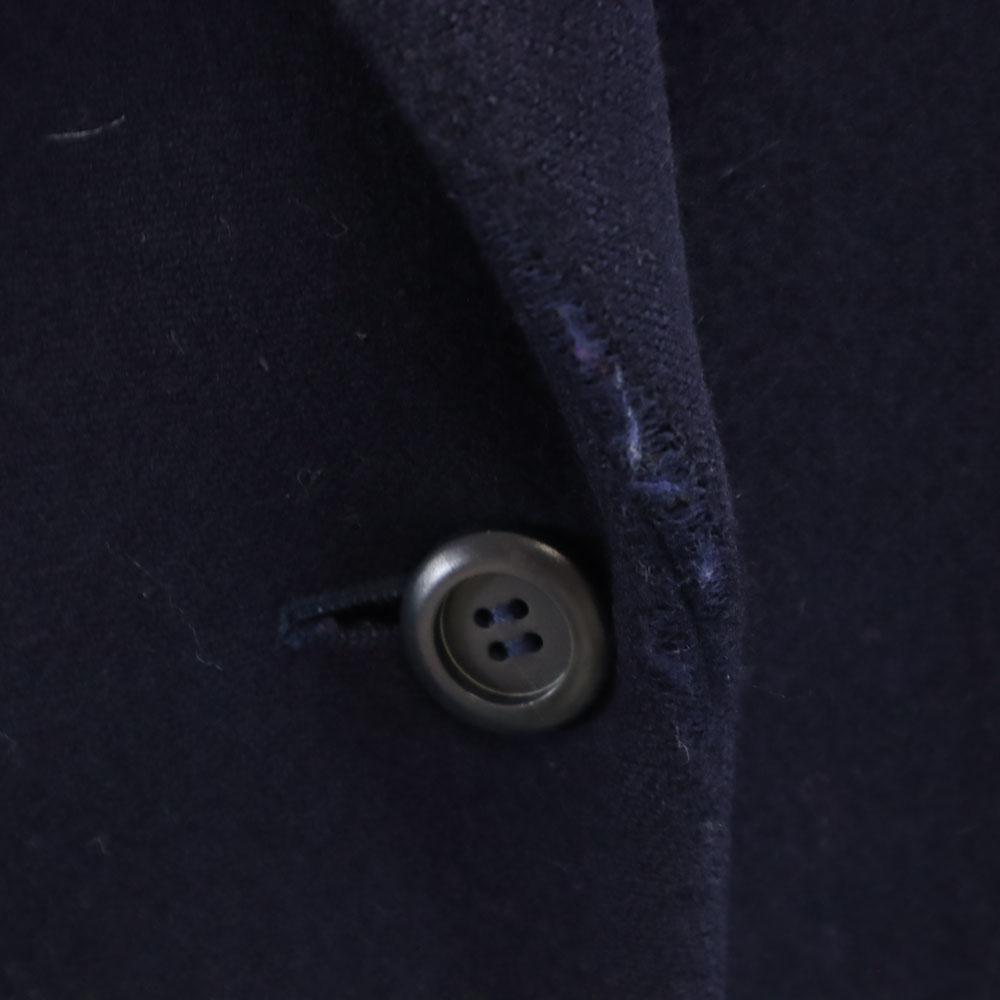 YVES SAINT LAURENT 90s Old Melton Chester coat M Navy Women Used