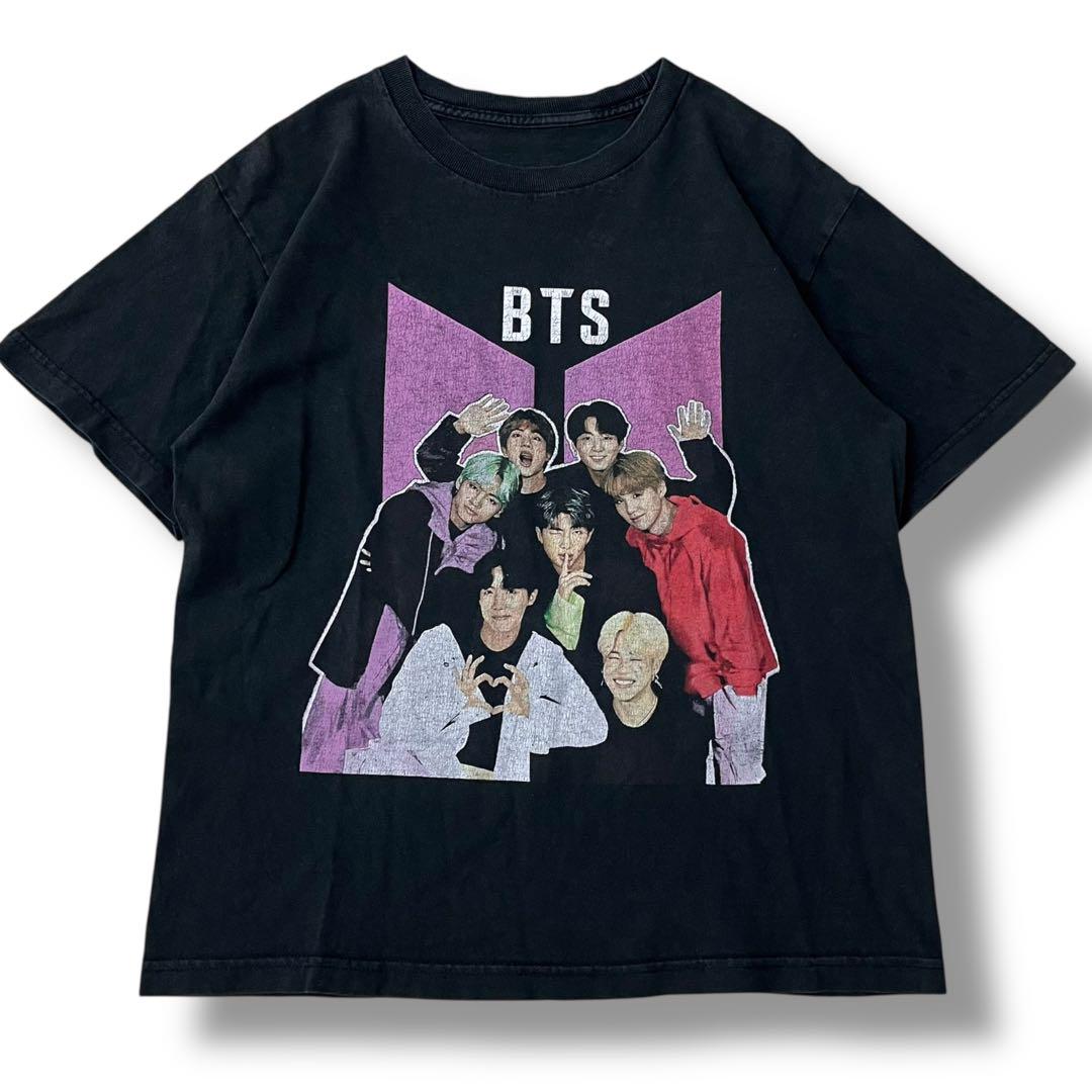

[Б/У] Официальная футболка с коротким рукавом мирового тура BTS 2019, размер M