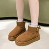 Women's Thick Soled Fashion Winter Lightweight Warm Anti Cold Snow Boots Non-slip Casual Sneakers Cotton Boots
