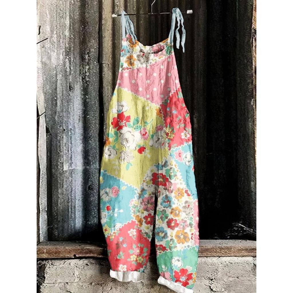 VIONA Heiße Damen Sommer Mode Einteiler Latzhose Einfach Bequem Haus Weite Hosen 3D Hahn Gedruckte Arbeitshosen