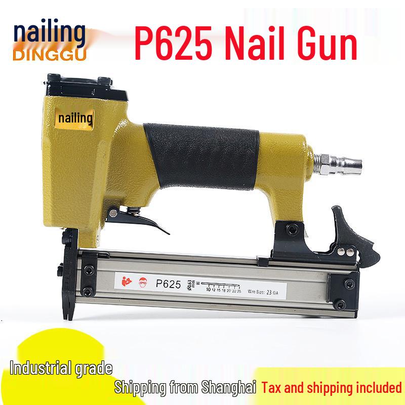 P625 Pneumatic Brad Nailer: Headless, Seamless Nail Gun for Woodworking
