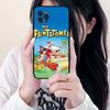 The Flintsto nes Cartoon Phone Case For IPhone 17 Air 16 15 14 Plus 13 12 Mini 11 Pro Max Black Cover