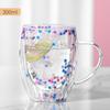 Doppelwandige Glas-Kaffeetassen 350ml Ästhetische Klare Isolierglas-Kaffeetasse Leichte Große Kapazität Glasbecher Für Heiß Und