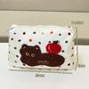 Hand-held All-match Card Pass Love Embroidery Makeup Bag Travel Bag Collection Bag Hand-wrapped Tour Street Hand-wrapped Bag