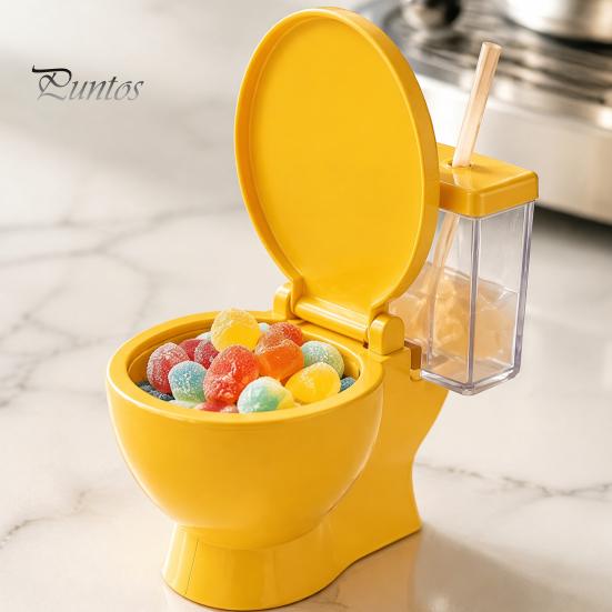Interesting Conversation Starter Toilet Shaped Ramen Bowl Set, Built-in Drink Cup And Straw Creative Soup Serving Dish Instant Noodle Bowl,