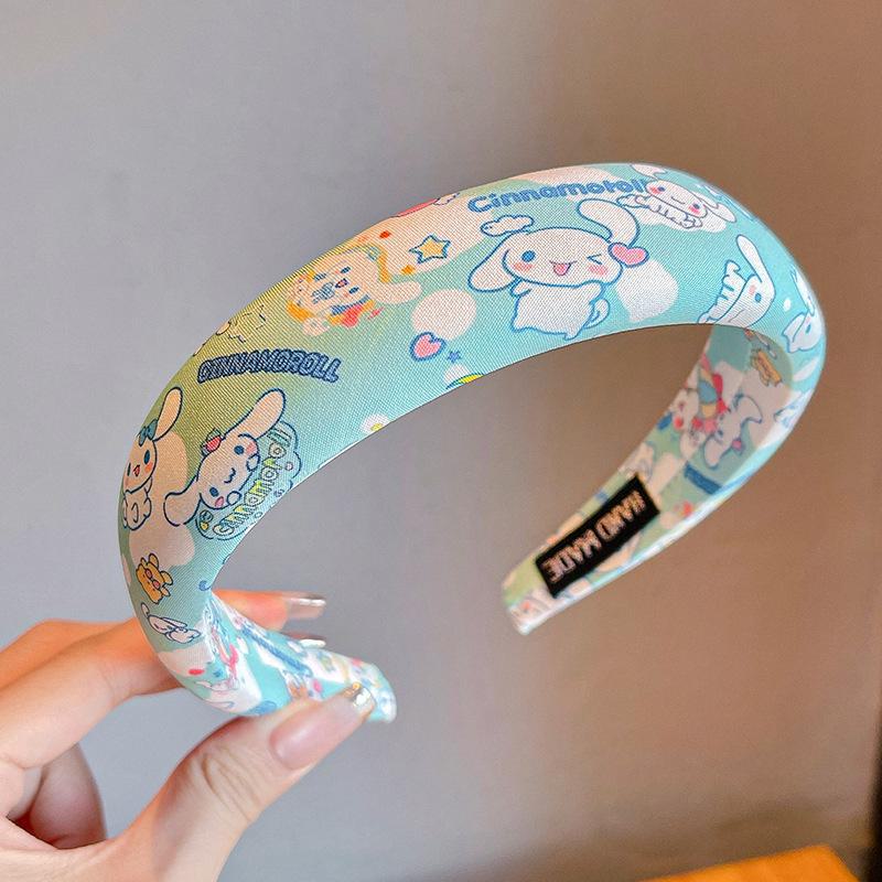 2024 Korean Green Headband & Hairpin for Girls - Trendy Douyin Style High-Value Headdress for Kids