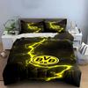 Yellow lightning, BVB logo. Bedding sets Duvet cover sets Duvet covers Pillowcases(1 * Duvet Cover 2 * Pillowcases without duvet insert)