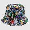 Dye Fisherman Tie Hat Uv Protection Assorted Colors Print Butterfly Cat Cap Leaf