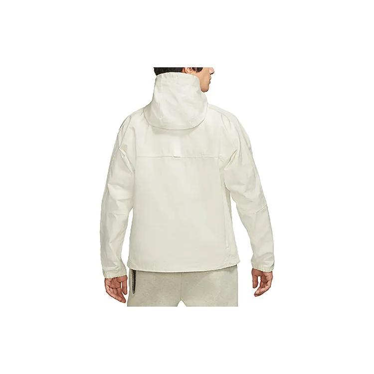 Nike Jackets Men's White Hooded Moderate Straight Fit (Unisex) Jackets DC8088 901